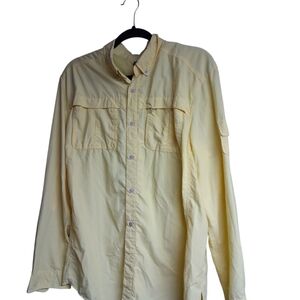 Men's Casual Button Down Shirt - Cream